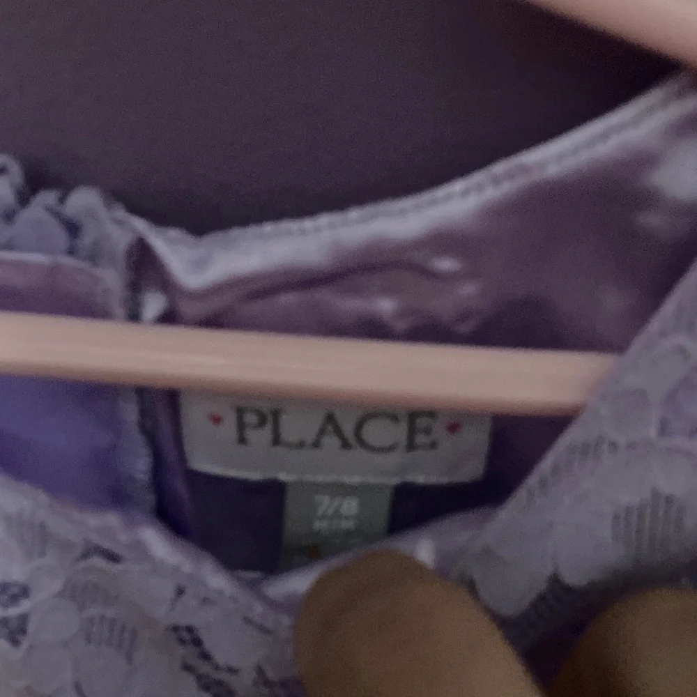 The Children's Place Lavender Lace Cold-Shoulder Dress - Picture 3 of 4